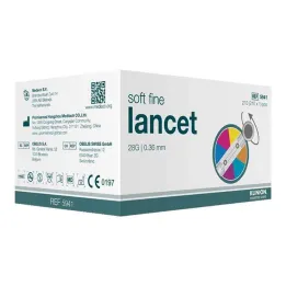 Klinion Soft ince renkli lansetler 28 G, 210 adet