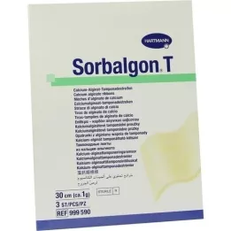 SORBALGON T tamponad şeritleri 1 g/30 cm, 3 adet