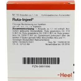 RUTA INJEEL Ampuller, 10 adet