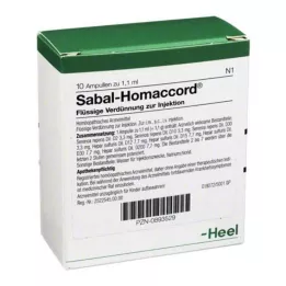 SABAL HOMACCORD Ampuller, 10 adet