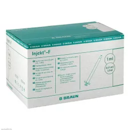 INJEKT F İnce dozaj şırıngası 1 ml, kutu olmadan, 100X1 ml