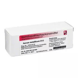 AURUM METALLICUM D 12 kürecik, 10 g
