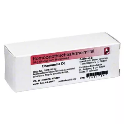 CHAMOMILLA D 6 kürecik, 10 g CHAMOMILLA D 6 kürecik, 10 g