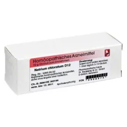 NATRIUM CHLORATUM D 12 Globuli, 10 gr