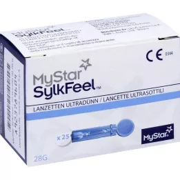 MYSTAR SylkFeel neşterleri 28 G, 25 adet