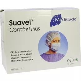 MUNDSCHUTZ OP-Mavi kravatlar için yüz maskesi, 50 adet