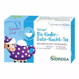 SIDROGA Organik Çocuklar İçin İyi Geceler Çay Filtre Poşetleri, 20X1,5 gr