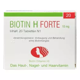 BIOTIN H forte tabletler, 20 adet