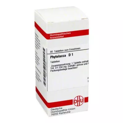 PHYTOLACCA D 1 tablet, 80 adet PHYTOLACCA D 1 tablet, 80 adet