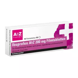 IBUPROFEN AbZ 200 mg film kaplı tablet, 10 adet