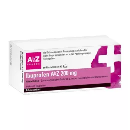 IBUPROFEN AbZ 200 mg film kaplı tablet, 50 adet