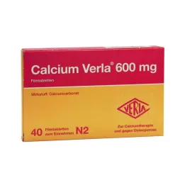 CALCIUM VERLA 600 mg film kaplı tabletler, 40 ST