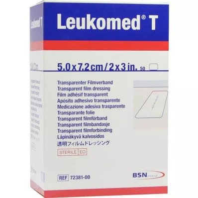 LEUKOMED transp.steril flasterler 5x7,2 cm, 50 adet LEUKOMED transp.steril flasterler 5x7,2 cm, 50 adet