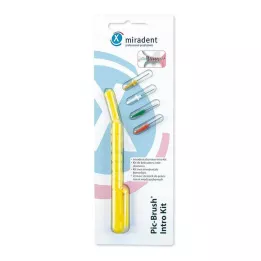 MIRADENT Interd.Pic-Brush Giriş Seti 1H+4B.sarı, 1 adet