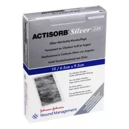 ACTISORB 220 Gümüş 6,5x9,5 cm steril kompres, 10 adet