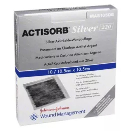 ACTISORB 220 Gümüş 10,5x10,5 cm steril kompres, 10 adet
