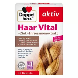 DOPPELHERZ Hair Vital + Çinko + Darı Özlü Kapsül, 30 adet