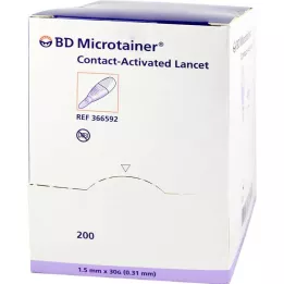 BD MICROTAINER Lanset mor 30 G 1,5 mm, 200 adet
