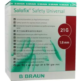 SOLOFIX Safety Univers.Lanzet.21 G 1,8 mm iğne, 200 adet