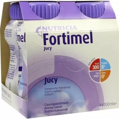 FORTIMEL Jucy Cassis aroması, 4X200 ml FORTIMEL Jucy Cassis aroması, 4X200 ml