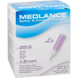 MEDLANCE artı Lite güvenlik lansetleri 25 G, 200 adet