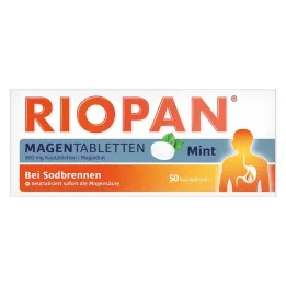 RIOPAN Magen Tabletten Mint 800 mg çiğneme tabletleri, 50 adet
