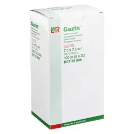 GAZIN Gazlı bez komp. 7,5x7,5 cm steril 12 katlı, 5X20 adet