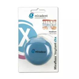 MIRADENT Diş ipi Mirafloss İmplant CHX orta, 50X15 cm