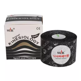 NASARA Kinesiotape 5 cmx5 m siyah, 1 adet