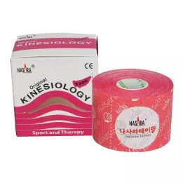 NASARA Kinesiotape 5 cmx5 m pembe, 1 adet