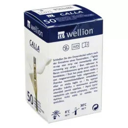 WELLION CALLA Kan şekeri test şeritleri, 50 adet