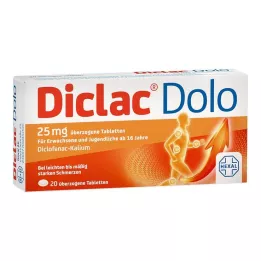 DICLAC Dolo 25 mg kaplı tablet, 20 adet