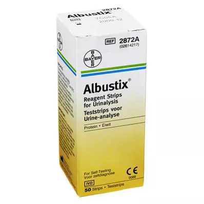 ALBUSTIX Test şeritleri, 50 adet ALBUSTIX Test şeritleri, 50 adet
