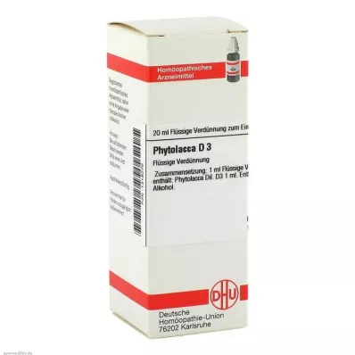 PHYTOLACCA D 3 Seyreltme, 20 ml PHYTOLACCA D 3 Seyreltme, 20 ml