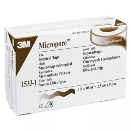 MICROPORE Polar yama 2,5 cm x 9,1 m deri 1533-1, 12 adet