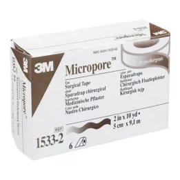 MICROPORE Polar yama 5 cm x 9,1 m deri 1533-2, 6 adet
