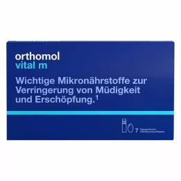 ORTHOMOL Vital M içme şişesi/kapsül kombo paketi, 7 adet