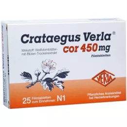 CRATAEGUS VERLA Cor 450 mg film kaplı tablet, 25 adet