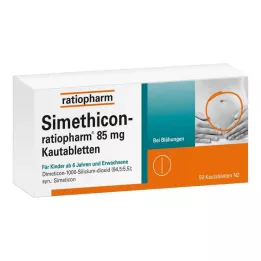 SIMETHICON-ratiopharm 85 mg çiğneme tabletleri, 50 adet