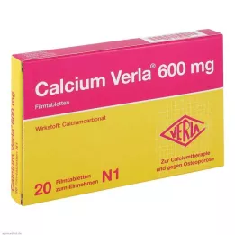CALCIUM VERLA 600 mg film kaplı tablet, 20 adet