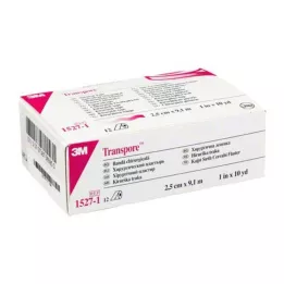 TRANSPORE 2,5 cmx9,1 m alçı, 12 adet