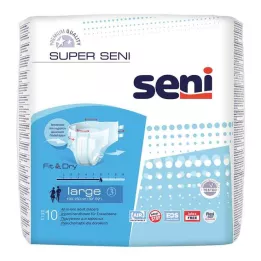 SUPER SENI Yetişkinler için idrar kaçırma pantolonu beden 3 L, 10 adet