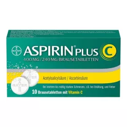 ASPIRIN artı C efervesan tabletler, 10 adet