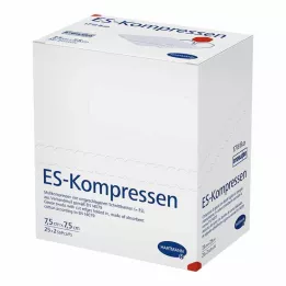 ES-KOMPRESSEN steril 7,5x7,5 cm 8 yönlü, 25X2 adet