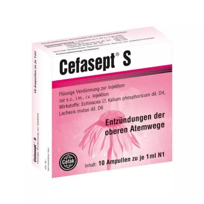 CEFASEPT S Enjeksiyon solüsyonu, 10 adet