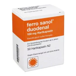 FERRO SANOL msr. kaplı peletler içeren duodenal sert kapsüller, 50 adet
