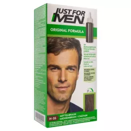 JUST Erkekler için renklendirici şampuan orta kahverengi, 60 ml