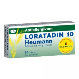 LORATADIN 10 Heumann tableti, 20 adet