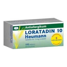LORATADIN 10 Heumann tableti, 100 adet