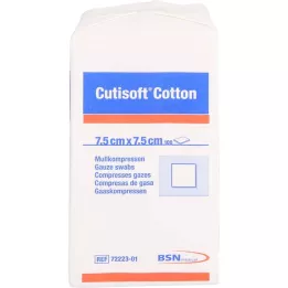 CUTISOFT Pamuklu 7,5x7,5 cm steril olmayan, 100 adet